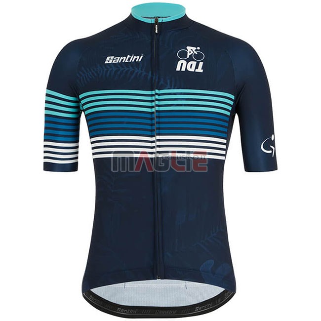 Maglia Tour Down Under Manica Corta 2019 Blu